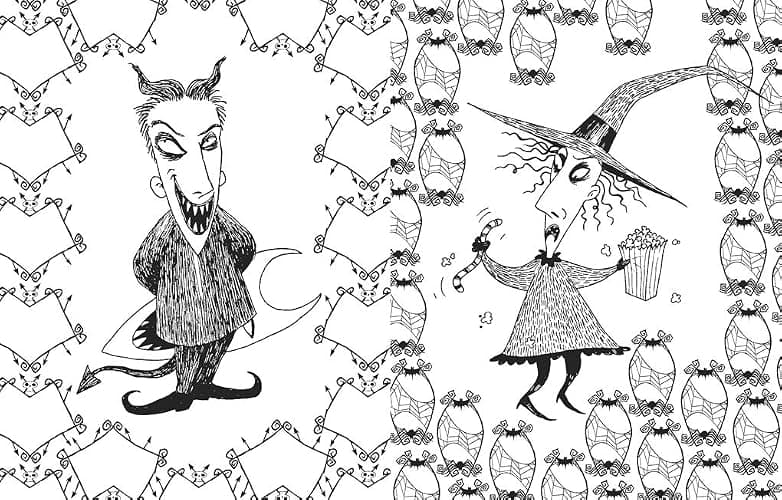 Disney Tim Burton's The Nightmare Before Christmas Colouring thumbnail 3