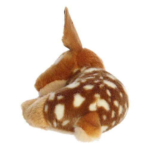 Aurora® Adorable Miyoni® Tots Sleepy Fawn Stuffed Animal - Lifelike Details Make a Cherished Companion - Perfect for Decorating Bedrooms or Classrooms - Brown 10.5 Inches thumbnail 4