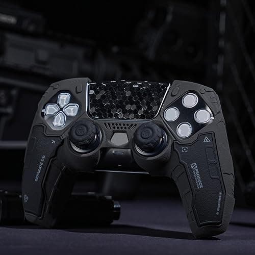 GeekShare G.S.TAC Tactical PS5 Controller Skin Set, Anti-Slip Silicone Protective Cover Skin Case for PS5 Wireless Controller with 2 Thumb Grip Caps and 2 Stickers - for Black Myth: Wukong thumbnail 6