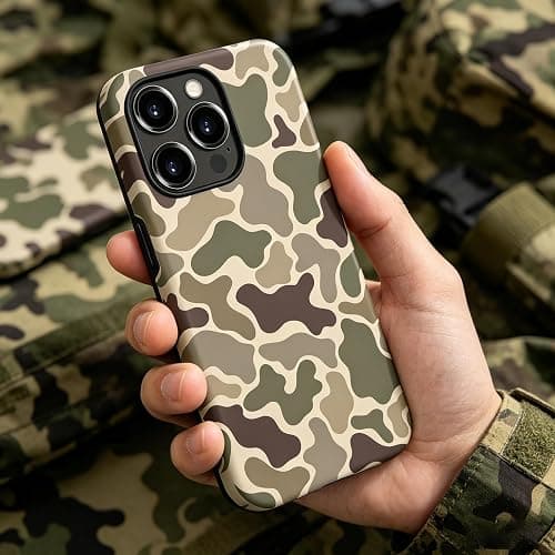 YASYGOSHOO Camo Phone Case Compatible with MagSafe,Hybrid 2-Layer Protective Magnetic Camo Case for iPhone 15 Plus thumbnail 6
