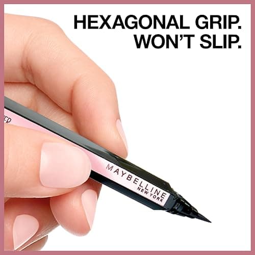 Maybelline Hyper Easy Liquid Pen No-Skip Eyeliner, Satin Finish, Waterproof Formula, Pitch Black, 0.018 Fl Oz thumbnail 7