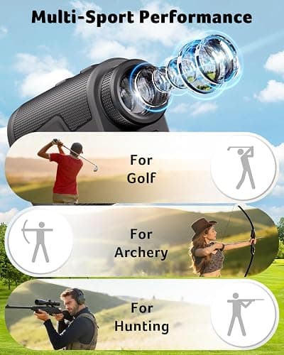 Acer Gadget Golf Rangefinder with Slope - 800/1200Yards Range Finder for Hunting, 6X Magnification with Flag Pole Locking Vibration, Rechargeable Battery with Magnet Stripe, Golf Accessories for Men thumbnail 8