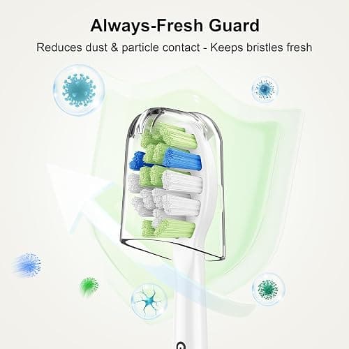 GottaShine Replacement Toothbrush Heads for Philips Sonicare – Plaque Control, Compatible with Click-on Electric Toothbrush Handles, 12 Pack White thumbnail 6