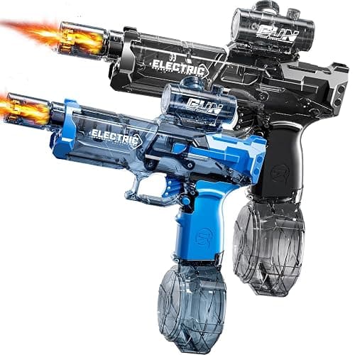 ZDRKWSM 2 Pack Large Electric Water Guns for Kids, Automatic Electric Squirt Gun with Light Up, 40 FT Range Water Pistol Blaster Soaker,Outdoor Swimming Pool Gift Toy for 8 9 10 11 12 Years Old - Image 1