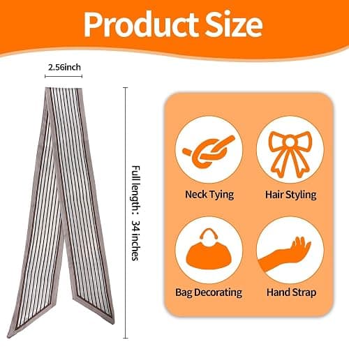 24PCS Fashion Scarves for Women Multifunctional Neck Scarves Purse Scarf Headbands for Bags Hair Accessories thumbnail 2
