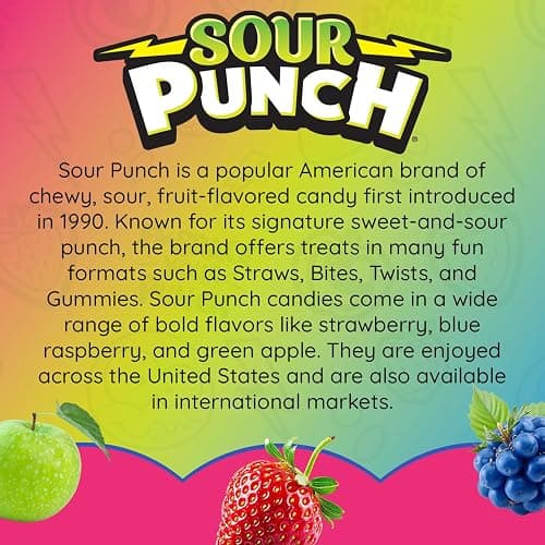 Adams & Brooks, Inc. Sour Punch Lollipops Sour Fruit, Individually Wrapped 36 Count thumbnail 7