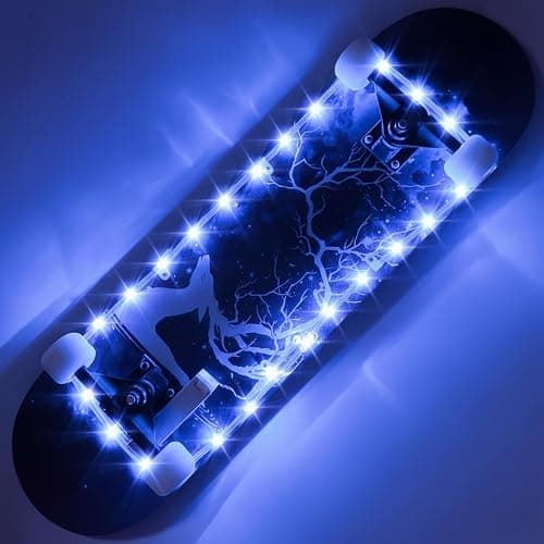 Eliteemo LED Skateboard Light, Longboard & Shortboard, 16 Colors | Remote Control, Waterproof & Shockproof Design, Super Bright Night Display, Kids Gift - Image 1