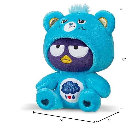 Care Bears - Badtz-Maru Dressed As Grumpy Bear 8" Fun-Size Plush, Blue - Soft, Huggable Bestie! – Good for Girls and Boys, Employees, Collectors, Ages 4+ thumbnail 3