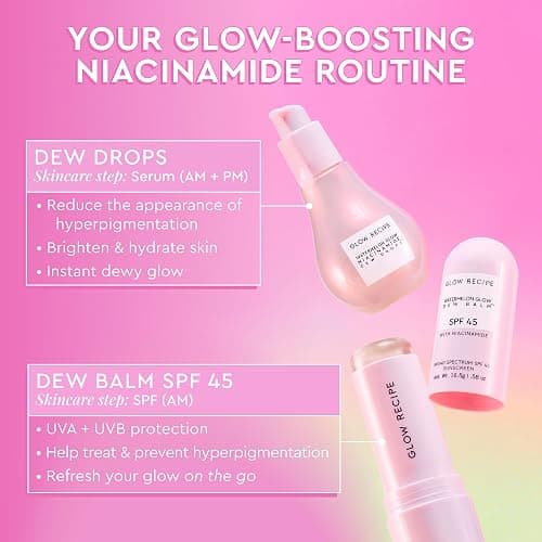 Glow Recipe Face Sunscreen Stick SPF 45 - Travel Size Roll On Korean Sunscreen with Hydrating Hyaluronic Acid & Niacinamide for a Dewy Glow - No White Cast (.58oz) thumbnail 5