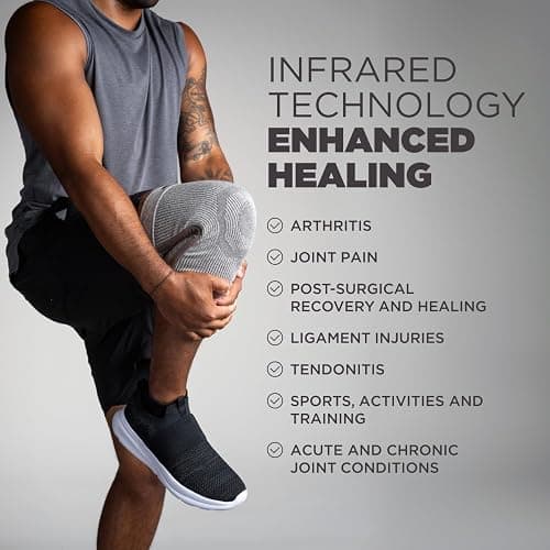 Incrediwear Knee Sleeve – Knee Braces for Knee Pain, Joint Pain Relief, Swelling, Inflammation Relief, and Circulation, Knee Support for Women and Men thumbnail 4