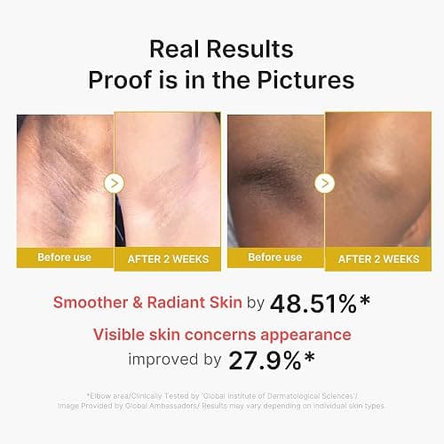 medicube Dual Body Peel Shot Duo: Hypochlorous Acid and Turmeric Body Peel Shot | for Gentle Exfoliation for Dead Skin Cells, Rough Patches, and Visible Concerns | Brightening & Calming | Skincare Set thumbnail 7