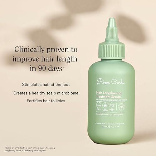 Rizos Curls Hair Lengthening Treatment Serum, Fortifies At Root for Healthy Scalp Microbiome Promoting Length, Supportes Longer Stronger Hair, 4.2 oz thumbnail 6