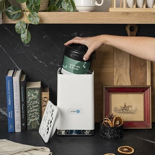 ScentAir Whisper Home | Diffuser Machine, Scents up to 800 Sq. Ft Room, Compatible with Alexa & Google, WiFi & Bluetooth Enabled, Cartridge Sold Separately, White thumbnail 10