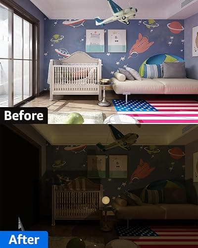Sumobaby Blackout Curtains for Bedroom Portable 42"x60",No Drill Black Out Shades with Upgraded Hook&Loop Tapes,100% Blackout Window Cover,Thermal Insulated Blinds for Bedroom,Nursery(1 Panel,Black) thumbnail 6