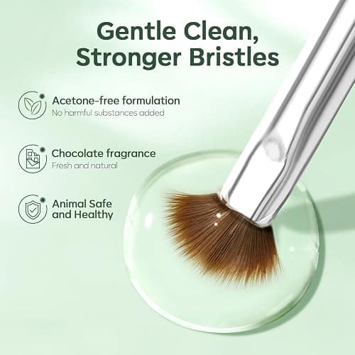 Modelones Nail Art Brush Cleaner & Restorer 80ml/2.71 Fl.Oz for Gel Polish/Nail Extension Gel/Nail Art Liner/Dip Powder/Acrylic Builder Manicure Brush DIY Salon at Home thumbnail 5