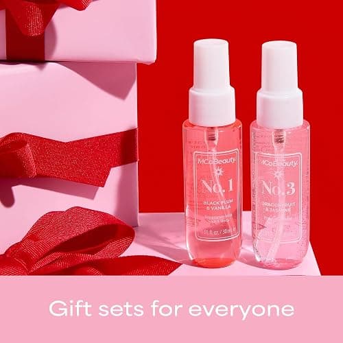 MCoBeauty - Mini Fragrance Mist Duo, No. 1 & No. 3, Limited Edition Travel-Size Body & Hair Perfume Sprays with Fruity, Floral & Tropical Notes, Holiday Collection, Cruelty Free Fragrance Gift Set thumbnail 4