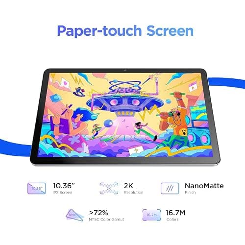 UGEE Pad Drawing Tablet No Computer Needed,Android 14 tablet drawing Stand for 7000mAh+18W Battery,6GB+128GB Fun Drawing Pad 2K Ultra HD Large Screen with Full-Laminated Screen,Standalone Tablet 10.36 thumbnail 2