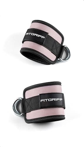 Fitgriff® Ankle Straps V1 for Cable Machine (2 Pieces) - Gym Workout Equipment - Leg Pulley Attachment, Kickback Straps thumbnail 6
