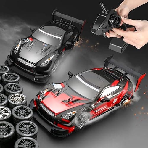 Sunydog RC Drift Car 1/16 2.4GHz 4WD 30km/h High Speed Gift RTR, Red thumbnail 8