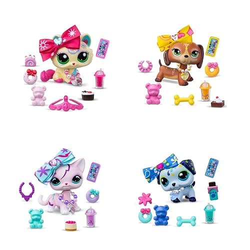 Littlest Pet Shop- Sweet & Stylish Bundle Set - Series 4 - Gen 7 Authentic LPS Bobble Head Toy Figure, Collectible Toy Animal, Ages 4+ thumbnail 5
