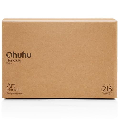 Ohuhu Alcohol Brush Markers - 216-color AP Certificated Double Tipped Art Marker Set for Artists Adults Coloring Illustration - Brush & Fine Dual Tips - Honolulu B of Ohuhu Markers - Refillable Ink thumbnail 13