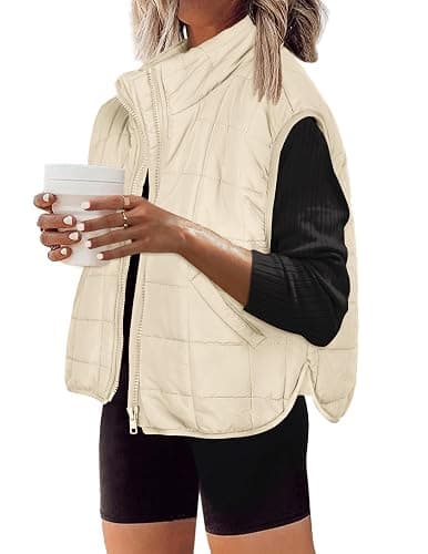 Zeagoo Womens Puffer Vest Ladies Sleeveless Zip Up Outerwear | Lightweight Down Warm all Winter Jackets Coats 2026 - Image 1