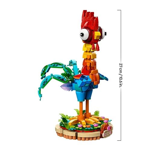 LEGO | Disney Moana 2 Heihei Building Toy - Play and Display Animal Figure with a Rotating Head, Posable Wings & Tail Feathers plus a Stand - Birthday Gift for 9+ Year Old Girls - 43272 thumbnail 3