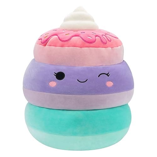Squishmallows Original 14-Inch Peony Unicorn Pancakes with Whipped Cream - Official Jazwares Large Plush - Image 1