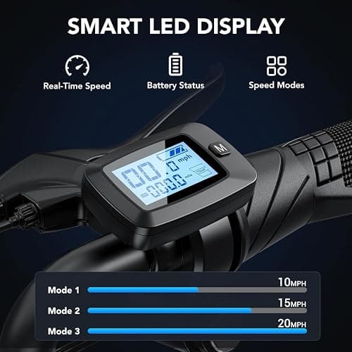 Caroma Peak 1200W Electric Scooter with Seat, 16" Fat Tire Electric Dirt Bike, Max 30Miles Ranges, Top Speed 20Mph, Electric Motorcycle Mini Bike with Basket for Pets & Cargo, UL 2272 Certified thumbnail 4