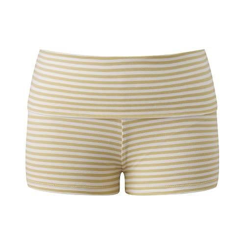KMBANGI Womens Fold Over Shorts Elastic Waist Y2k Lounge Shorts Foldover | Striped Cute Pajama Mini Micro Bottoms Booty Low Rise Short Leggings Yoga Pants Pj Sleepwear Casual Going Out Trendy thumbnail 5