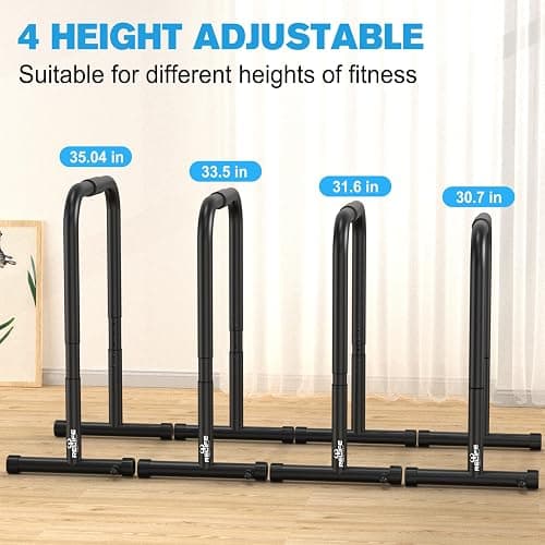 RELIFE REBUILD YOUR LIFE Dip Station Functional Heavy Duty Dip Stands Fitness Workout Dip bar Station Stabilizer Parallette Push Up Stand thumbnail 6