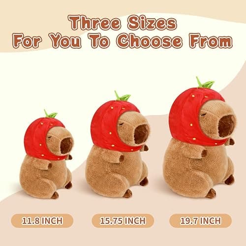 Loskv Capybara Plush 11.8 inch with Turtle Backpack Soft Capybara Stuffed Animals Capybara Hugging Gifts Capybara Doll Pillow for Kids Girls Toys (Turtle Capybara Brown 11.8 inch) thumbnail 6