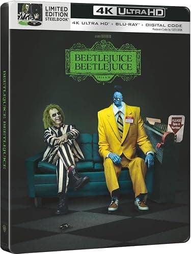 Beetlejuice Beetlejuice Steelbook (4K Ultra HD + Blu-ray + Digital) thumbnail 2