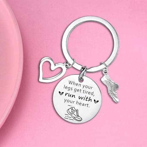 Wimeiren Runner Marathon Cross Country Running Keychain - Inspirational Gifts for Christmas Training & Exercise thumbnail 3