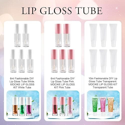 MOCIKE DIY Lip Gloss Making kit for Girl Gifts - 37 PCS DIY Lip Gloss kit Make Your Own Lip Gloss thumbnail 5