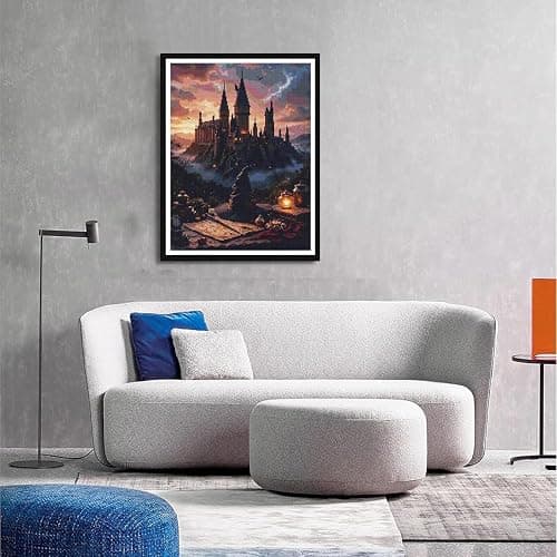 PSCH Diamond Art Kits for Adults-Magic Castle Diamond Art Painting Kits for Adults,DIY 5D Full Drill Diamond Art Perfect for Relaxation and Home Wall Decor (12x16 inch) thumbnail 4
