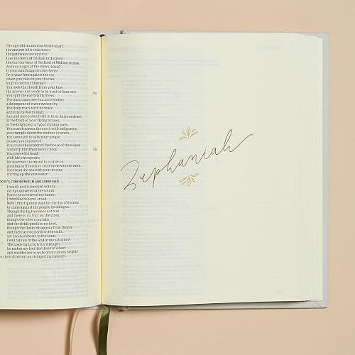 CSB Notetaking Bible for Women, Hosanna Revival Edition, Lemons Cloth Over Board, Black Letter, Single-Column, Journaling Space, Reading Plan, Easy-to-Read Bible Serif Type thumbnail 3