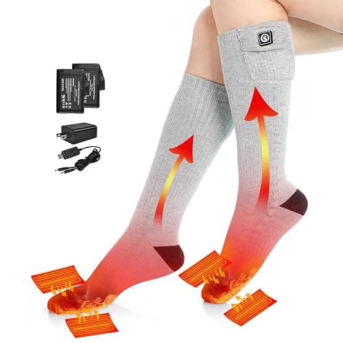 SAVIOR HEAT Heated Socks for Men Women Rechargeable Battery Electric Socks Winter Foot Warmer Outdoor Skiing Hunting Fishing - Image 1