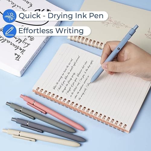 Nicpro 50PCS Cute Spiral Notebook Stationary Set For Women, Bible Journal Set, 3PCS A5 Spiral Notebook, Gel Pens, Sticky Notes & Tabs, Gift Box, Mechanical Pencils for Study Aesthetic School Supplies thumbnail 7