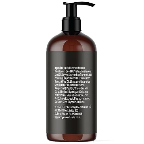 Firming Body Massage Oil with Collagen & Stem Cell – Helps Smooth The Appearance of Cellulite & Improve Skin Texture – Refreshing Aromatherapy Body Oil for Legs & Full Body – 8 Fl Oz by M3 Naturals thumbnail 2