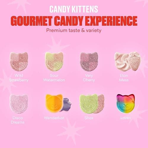 Candy Kittens Advent Calendar 2025 – 24 Bags of Vegan Sweets, Ideal for Christmas Countdown – Pick and Mix Sweet Hampers, No Gelatine, Natural Flavours, Delicious Holiday Treats for All Ages thumbnail 5