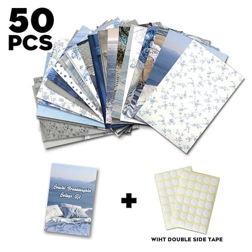 TwoDays Coastal Granddaughter Room Decor, Beachy Aesthetic Wall Collage Kit, Coastal Cowgirl Wall Art Prints for Teen Girls Bedroom, Beach Artwork. (Set of 50, 4" × 6") thumbnail 3