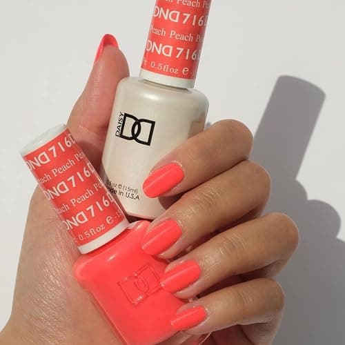 DND Gel Polish Set, Orange Collection, UV/LED GelPolish and Air Dry Nail Lacquer, Matching Chip-Free Polish Duo, 0.5 Fl Oz Each thumbnail 2