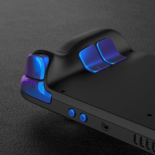 eXtremeRate Chameleon Purple Blue Replacement Full Set Buttons for Steam Deck, DIY Custom ABXY D-pad Trackpad Bumpers Triggers Buttons Sets for Steam Deck LCD Handheld Console - Console NOT Included thumbnail 6