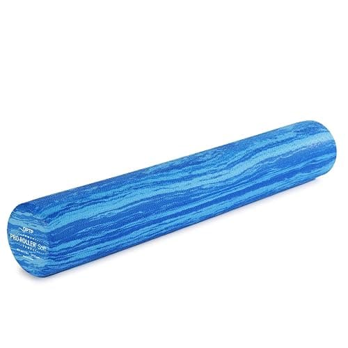 OPTP PRO-Roller Soft Density Foam Roller – Low Density Soft Foam Roller for Physical Therapy, Pilates, Yoga Foam Roll Exercises, and Muscle Recovery- Blue 36" x 6" - Image 1