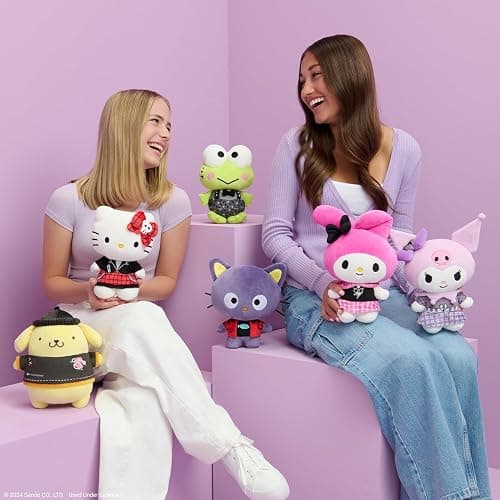 Jazwares Hello Kitty and Friends Series 2, Hello Kitty Red Punks Plush - Officially Licensed Sanrio Product from Ages 6+ thumbnail 7
