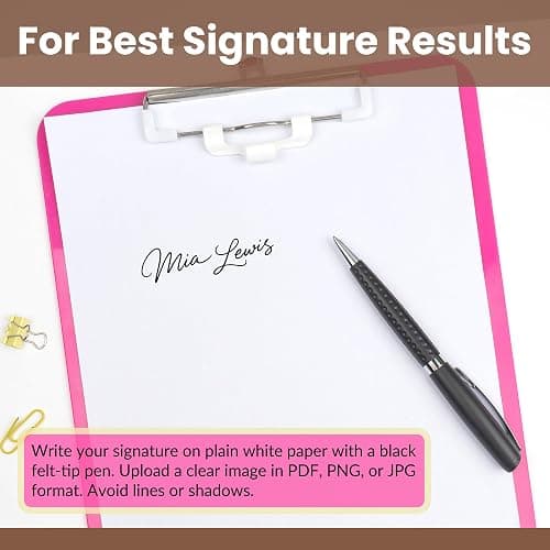 Personalized Signature Stamp for Signing Name – Custom Self Inking Signature Stamp – Custom Rubber Stamp for Documents, Checks, Forms, Office & Personal Use thumbnail 7