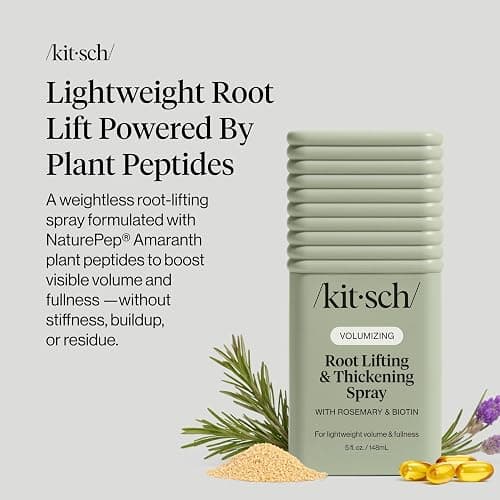 Kitsch Root Lifting Spray for Fine Hair - Thickening Hair Spray With Rosemary and Biotin | Lightweight Volumizing Spray for Instant Lift and Fullness | Adds Volume, Natural Hold - 5oz thumbnail 4