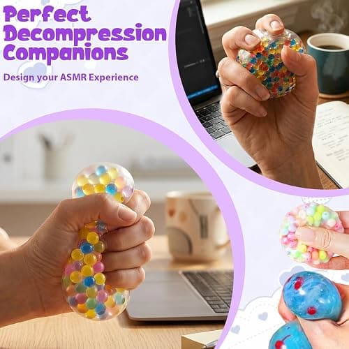 CQDAXUMY DIY Stress Ball Maker Kit with Vacuum Expander Tool & 15 Pcs TPR Skins, Squishy Making Station for Kids & Adults, Sensory Anxiety Relief Toys Gift for Party Favors & Office thumbnail 4