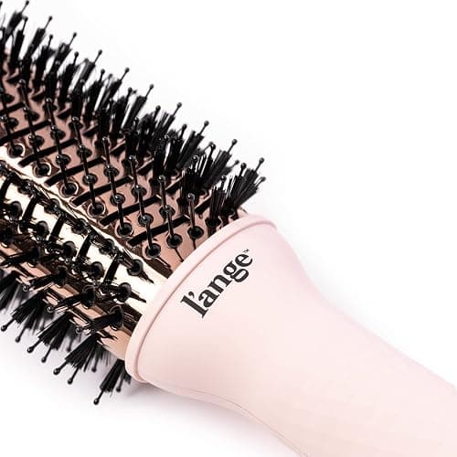 L'ANGE HAIR Le Volume 2-in-1 Titanium Blow Dryer Brush | Hot Air Brush for Hair Drying & Styling | Ionic Oval Barrel for Smooth, Frizz-Free Volume | (Blush – 75mm) thumbnail 2